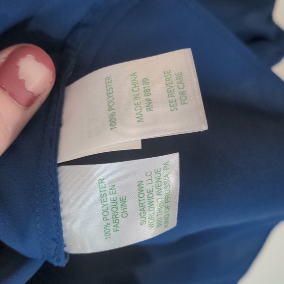 LILLY Pulitzer Charleigh Blue Top Small - Picture 7 of 11